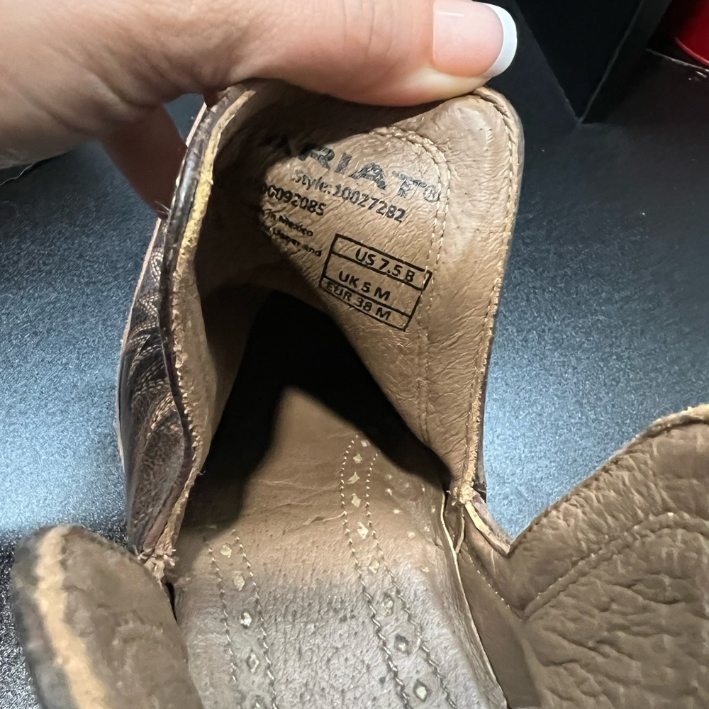 Ariat Brown Leather Ankle Booties - Picture 4 of 4